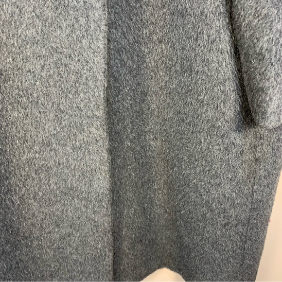 Talbots Bow Neck Wool Alpaca Midi Length Coat Cape Wrap Front - Picture 4 of 16